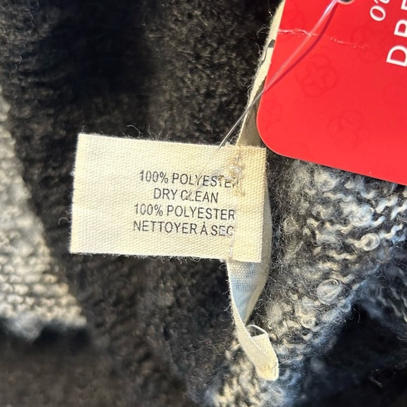 *NWT* Michael Stars from Evereve Black and White Even Better Poncho, One Size - Picture 11 of 11